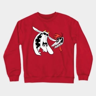 Cow And Chicken Skulls Crewneck Sweatshirt